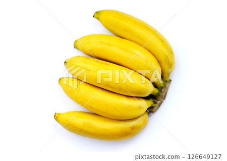 Banana fruit on white background. Banana fruit on white background. 126649127