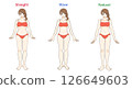 骨骼診斷3種正面（字母校正） 126649603