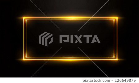 科技風金色鐳射鏡框 126649879