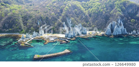 青森縣佛陀浦、西村的神秘景觀鳥瞰圖 青森縣佛陀浦、西村的神秘景觀鳥瞰圖 126649980