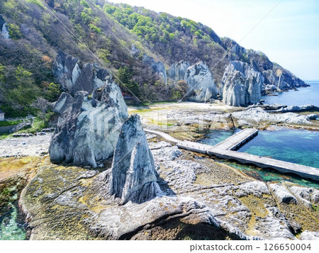 青森縣佛陀浦、西村的神秘景觀鳥瞰圖 青森縣佛陀浦、西村的神秘景觀鳥瞰圖 126650004