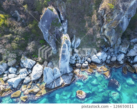 青森縣佛陀浦、西村的神秘景觀鳥瞰圖 126650011