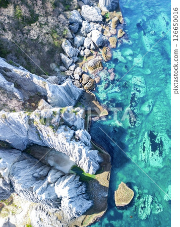 青森縣佛陀浦、西村的神秘景觀鳥瞰圖 126650016