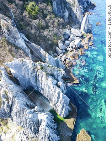 青森縣佛陀浦、西村的神秘景觀鳥瞰圖 青森縣佛陀浦、西村的神秘景觀鳥瞰圖 126650019