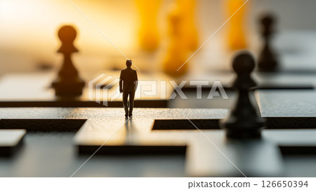 Concept business journey, strategic direction theme 126650394