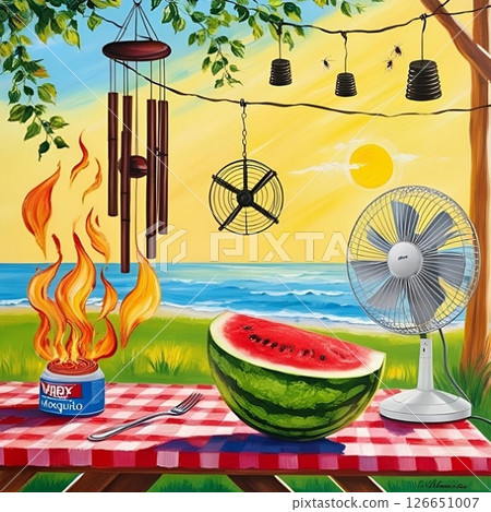 Illustration of summer 126651007