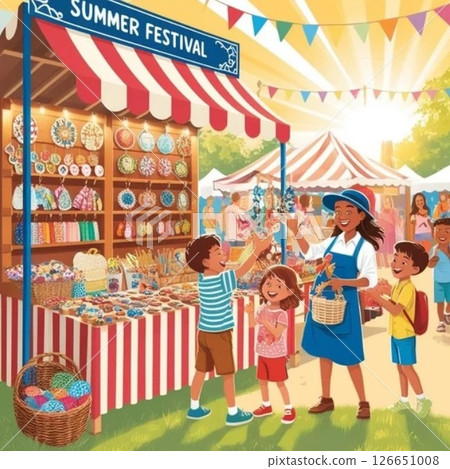 Summer festival illustration 126651008