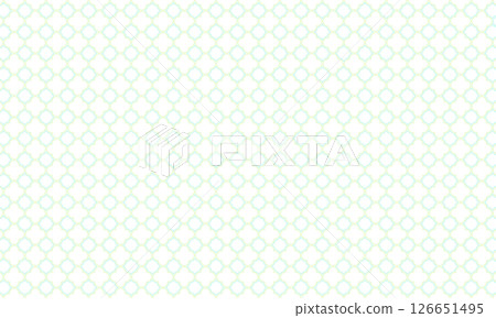 A pale green quattrofoil frame reminiscent of a four-leaf clover 126651495
