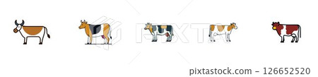 Different Types of Cows 126652520