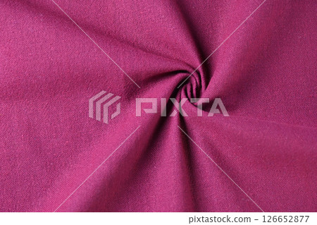red cotton texture color of fabric textile industry, abstract image for fashion cloth 126652877