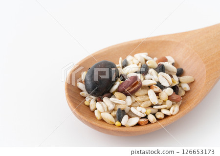 Millet on a spoon 126653173