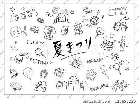 夏日節慶模擬素材集錦 126653229