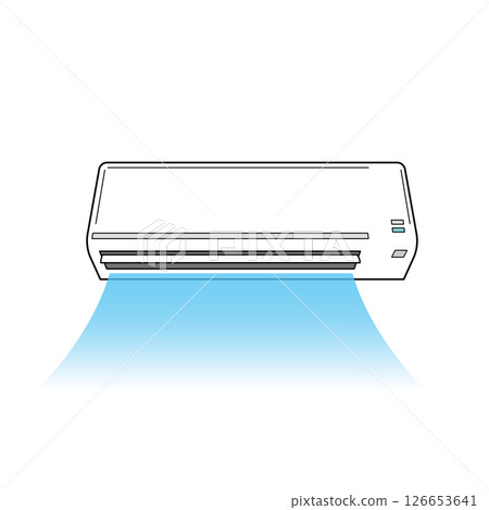 Air conditioner blowing cold air 126653641