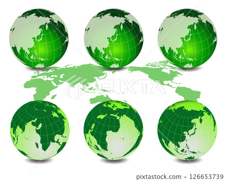 世界地圖_地球綠 126653739