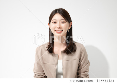 A woman with a smile 126654183