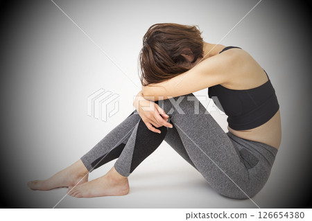 Middle female depressed Middle female depressed 126654380