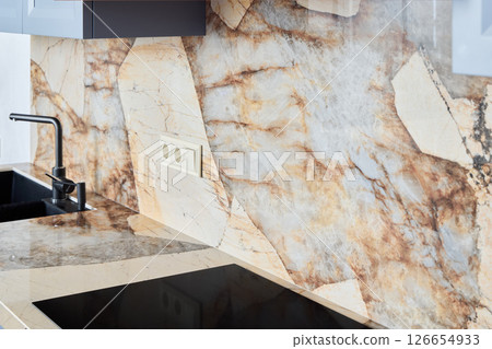 Beautiful and Elegant Marble Design for Kitchen Backsplash and Countertops to Enhance Aesthetics Beautiful and Elegant Marble Design for Kitchen Backsplash and Countertops to Enhance Aesthetics 126654933