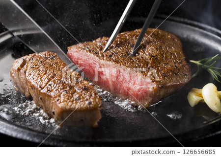 Japanese black beef fillet steak Japanese black beef fillet steak 126656685