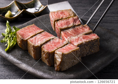 Japanese black beef fillet steak Japanese black beef fillet steak 126656721