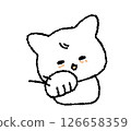 一隻貓握手 126658359