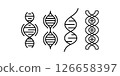 dna icon line set isolated 126658397