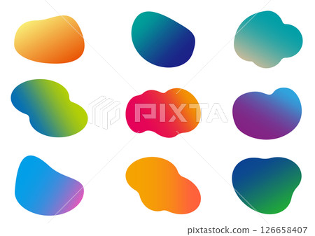 一組流體形狀 126658407