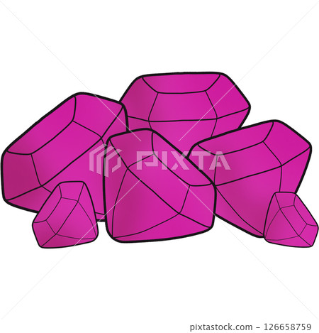 The illustration of a diamond The illustration of a diamond 126658759