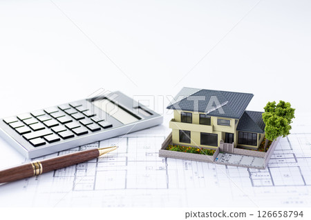 房子模型和繪圖 房子模型和繪圖 126658794