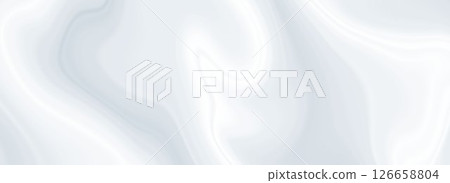 White grey marble texture background. Pastel smoky geode pattern. Light grayish liquid watercolor gradient wallpaper. Fluid wave marble design template for wedding invitation, poster, banner. Vector 126658804