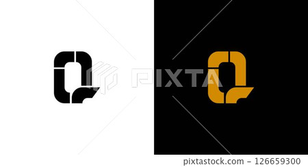 modern and sophisticated letter Q initials logo design 126659300