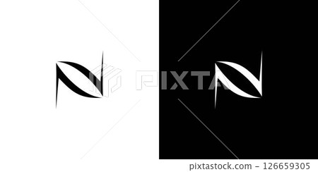 modern and sophisticated letter N initials logo design modern and sophisticated letter N initials logo design 126659305