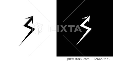 Unique and modern S arrow logo design 126659339