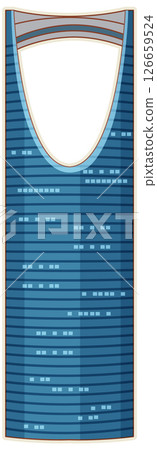 Modern Skyscraper Vector Illustration in Blue Tones Modern Skyscraper Vector Illustration in Blue Tones 126659524