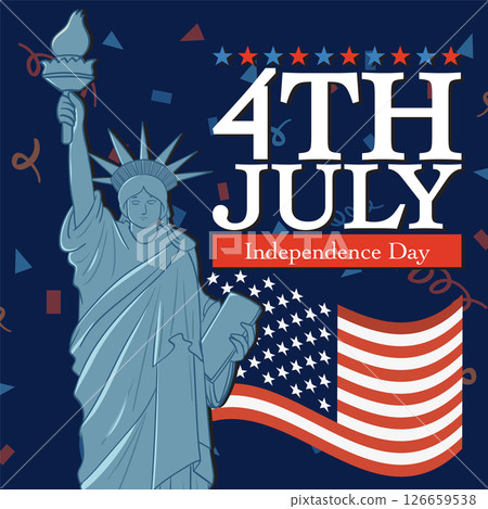 Fourth of July Independence Day Vector Illustration Fourth of July Independence Day Vector Illustration 126659538