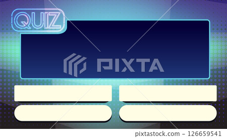 Neon Quiz Game Show Interface Design 126659541
