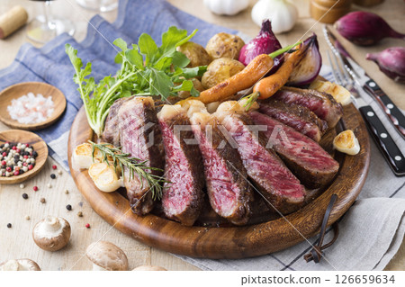 和牛牛肉沙朗牛排 和牛牛肉沙朗牛排 126659634