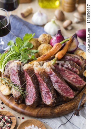 Wagyu beef sirloin steak Wagyu beef sirloin steak 126659637