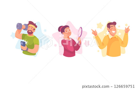 A Variety of Diverse Individuals Engaging Together in Numerous Creative Activities and Expressions 126659751