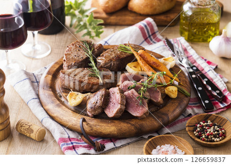 牛裡肌牛排 126659837