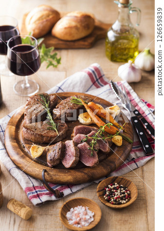 Beef tenderloin steak 126659839