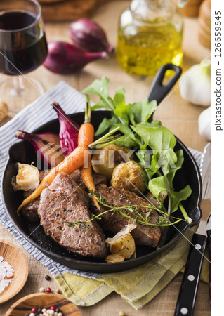 Beef tenderloin steak 126659845