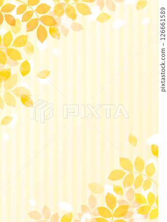 Illustration material of autumn leaves falling 126661589