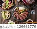 和牛牛肉沙朗牛排 126661776