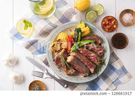 Wagyu beef sirloin steak Wagyu beef sirloin steak 126661917