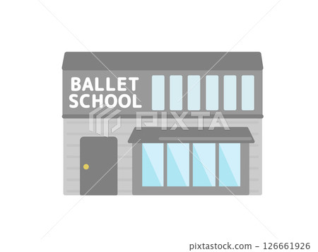 Ballet class illustration building 126661926