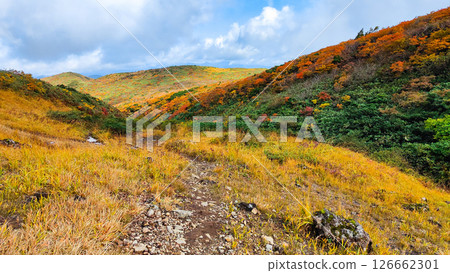 Climbing Mount Kurikoma in autumn (Ubunuma to Higashi-Kurikoma) 126662301