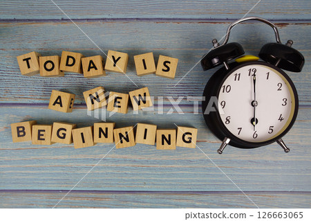 Today is a New Beginning motivational and inspiration quote 126663065