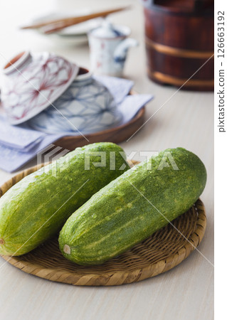 Kaga's thick cucumber 126663192