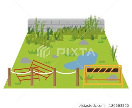 vacant land, abandoned land, barren land vacant land, abandoned land, barren land 126663260