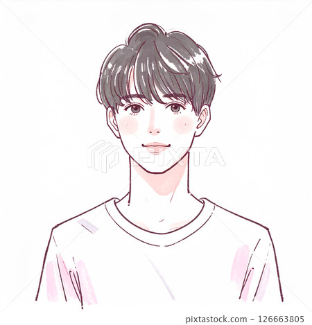 Men and boys illustration material set 126663805